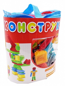 Конструктор с щетинками из серии Кид Блок, 90 деталей (Abtoys, PT-00783)